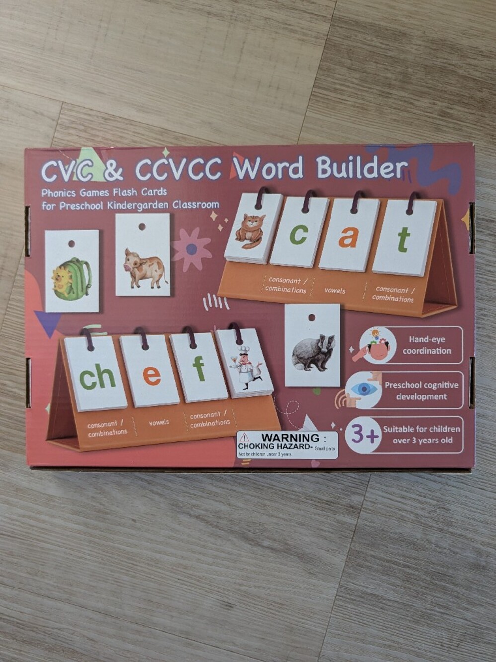 CVC & CCVCC Word Builder Educational Toy